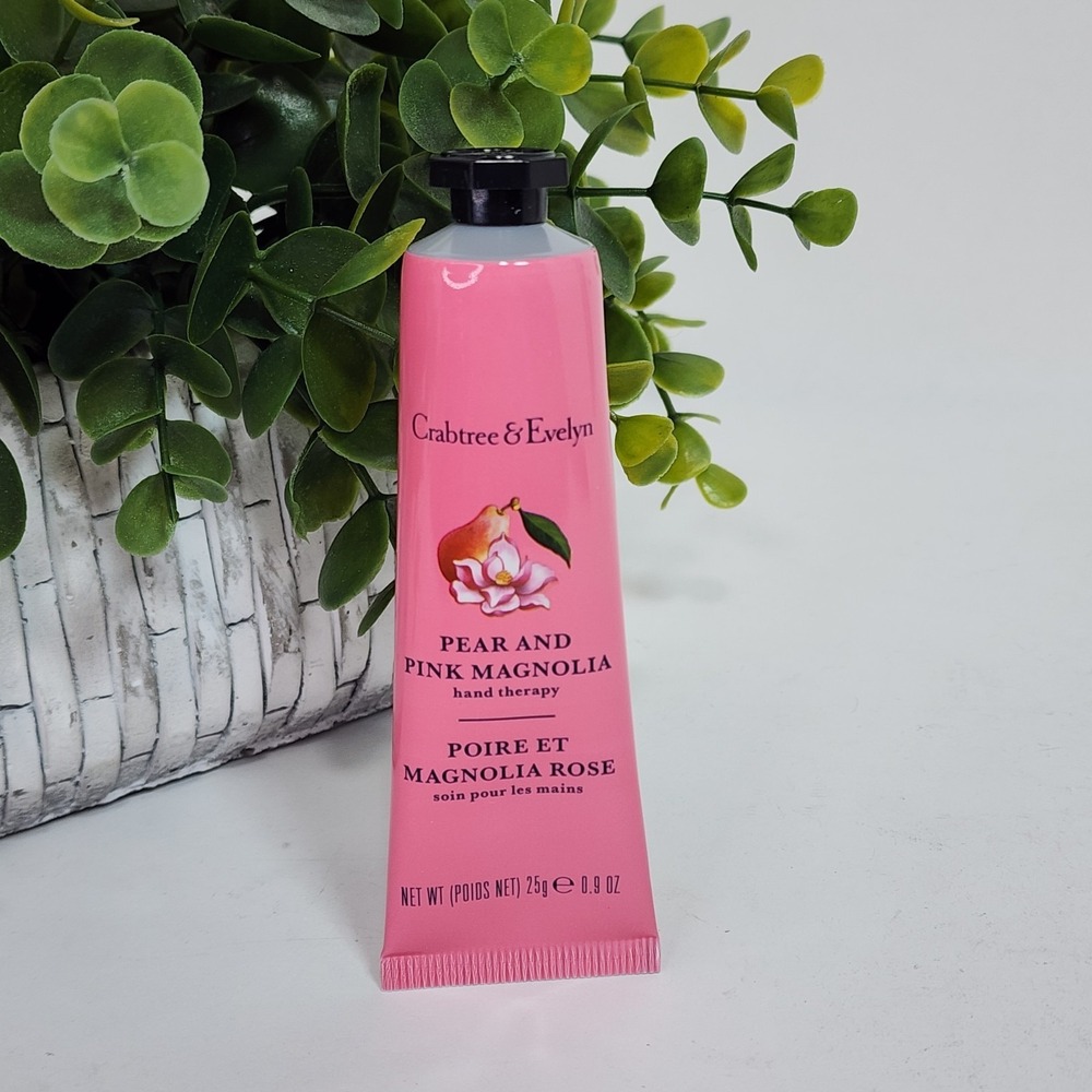 Crabtree & Evelyn Pear and Pink Magnolia Hand Therapy Cream ~ 0.9 oz / 25 g